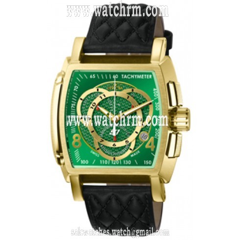 Invicta Men's S1 Rally Chronograph Black Leather Watch 5663
