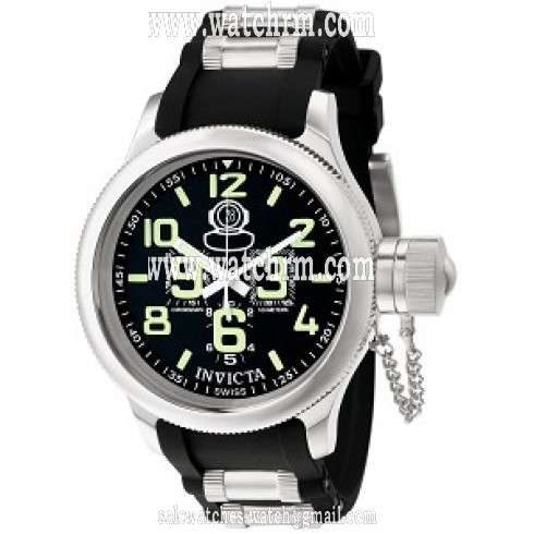 Invicta Men's Signature Russian Diver Quinotaur Chronograph Black Face Watch 7237