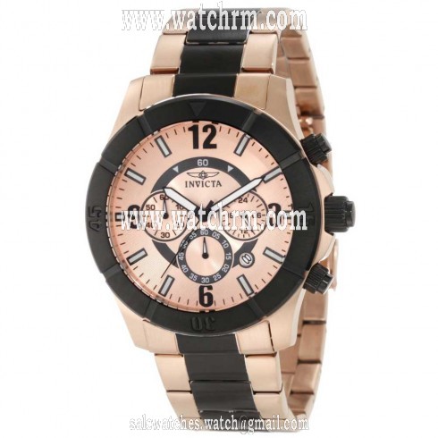 Invicta Men's Specialty Collection Chronograph Rose Dial Two-tone Men's Watch 1424