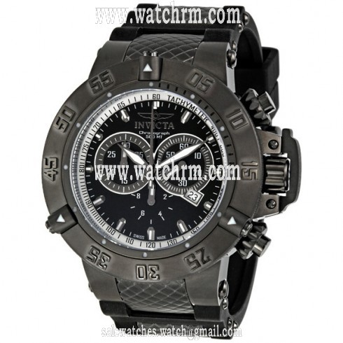 Invicta Men's Subaqua Sport Black Ion-plated Chronograph Watch 5508