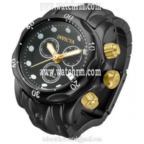 Invicta Mini Collections Black Ion-plated Desk Clock 13812