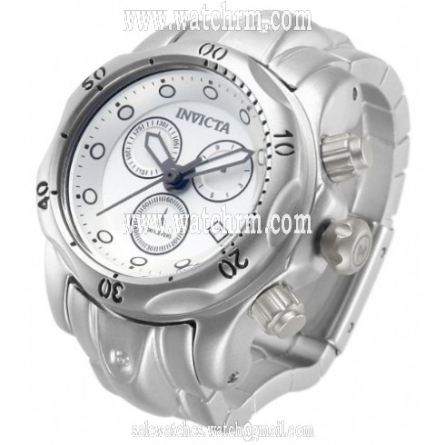 Invicta Miniature Venom Reserve Silver-tone Dial Alloy Band Desk Clock 13808