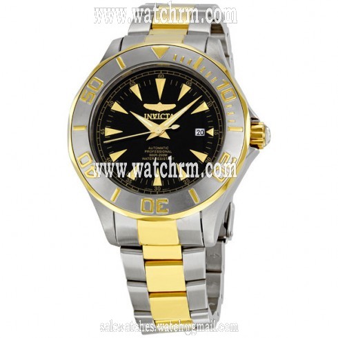 Invicta Ocean Ghost III Black Dial Two Tone Stainless Steel Men's Watch 7037