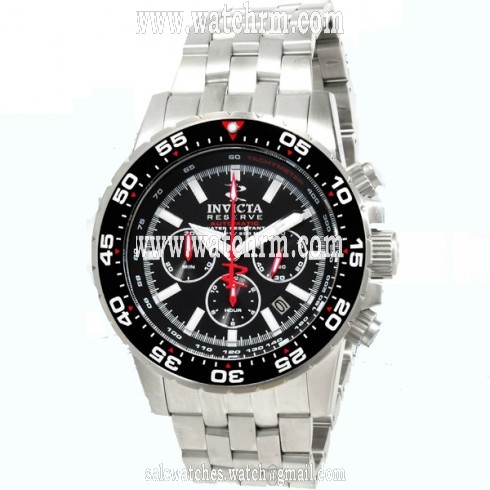 Invicta Ocean Master Automatic Chronograph Black Dial Men's Watch 1468