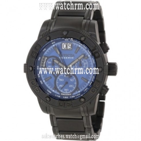 Invicta Ocean Reef Black Steel Chrono Quartz Men's Watch 10594