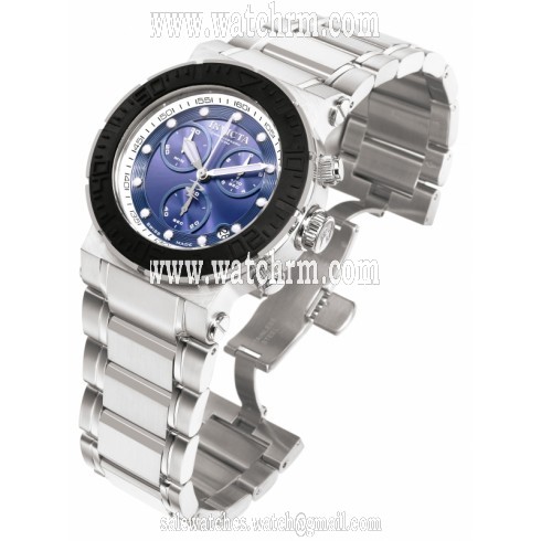 Invicta Ocean Reef Chronograph Blue Dial Stainless Steel Men's Watch 1465