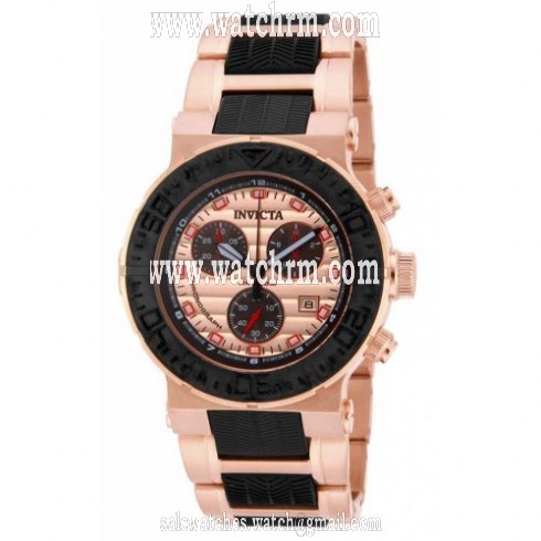 Invicta Ocean Reef Chronograph Rose Dial Two-tone Men's Watch 16864