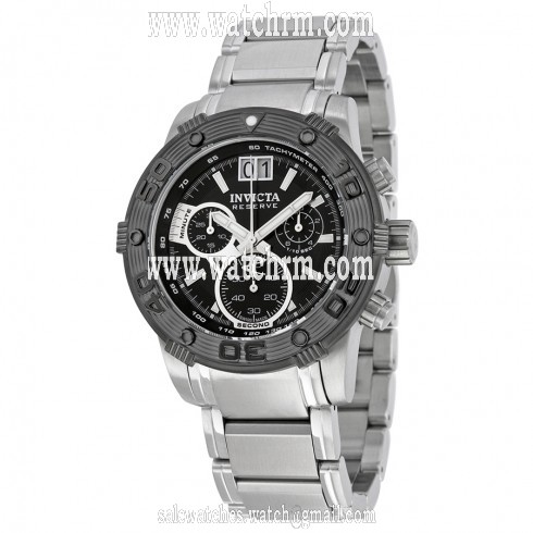 Invicta Ocean Reef Reserve Black Dial Stainless Steel Men's Watch 10591