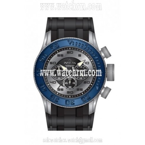 Invicta Pro Diver Antique Silver Dial Grey Silicone Rubber Men's Watch 14983
