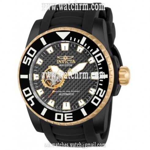 Invicta Pro Diver Automatic Black Dial Black Rubber Men's Watch 14685