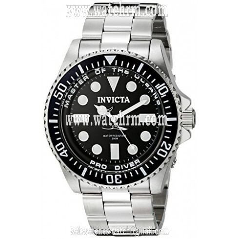 Invicta Pro Diver Black Dial Stainless Steel Men's Stainless Steel Watch 20119