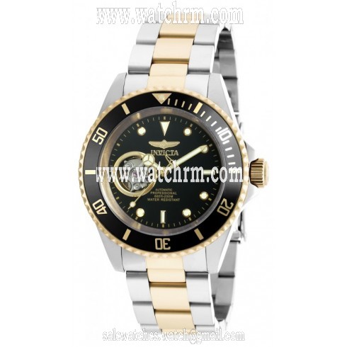 Invicta Pro Diver Automatic Black Dial Two-tone Men's Watch 20438