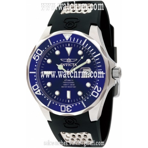 Invicta Pro Diver Automatic Blue Dial Black Polyurethane Men's Watch 11752