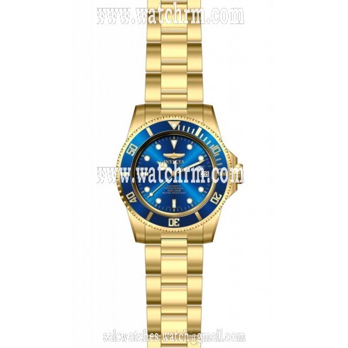 Invicta Pro Diver Automatic Blue Dial Gold-plated Men's Watch 8930OB