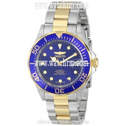 Invicta Pro Diver Automatic Blue Dial Two-tone Stainless Steel Men's Watch 17042