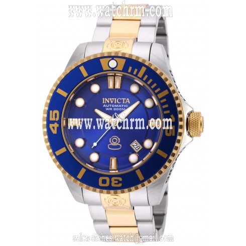 Invicta Pro Diver Automatic Blue Dial Two-tone Stainless Steel Men's Watch 19804