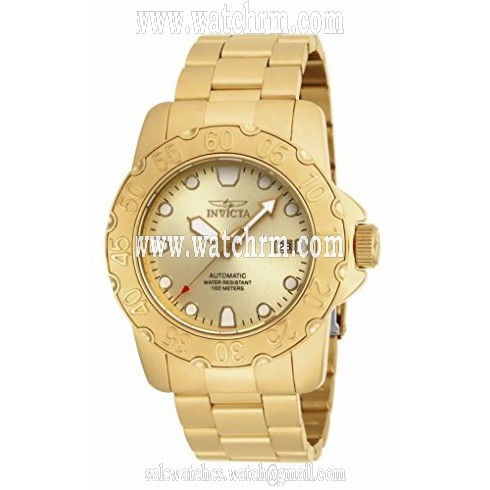 Invicta Pro Diver Automatic Champagne Dial Gold-plated Men's Watch 17091