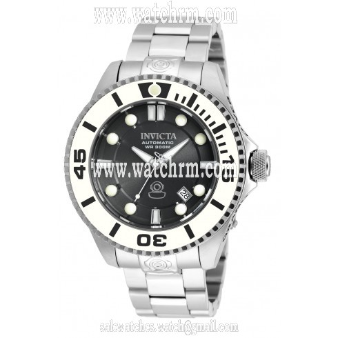 Invicta Pro Diver Automatic Charcoal Dial Stainless Steel Men's Watch 20172