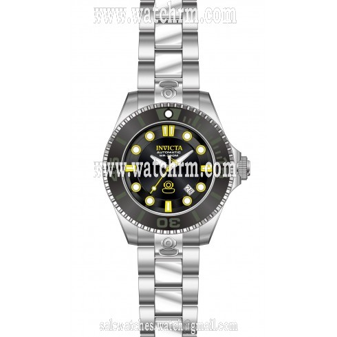 Invicta Pro Diver Automatic Matt Black Dial Stainless Steel Men's Watch 19797
