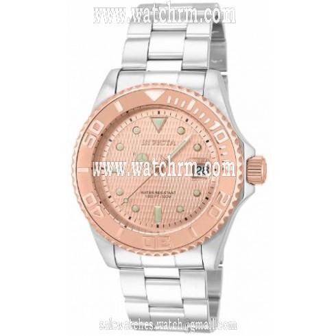Invicta Pro Diver Automatic Rose Dial Stainless Steel Men's Watch 14757