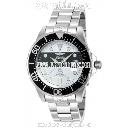 Invicta Pro Diver Automatic Silver and Dark Grey Dial Stainless Steel Men's Watch 16130