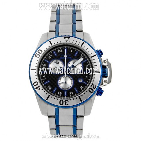 Invicta Pro Diver Black Carbon Dial Brushed Stainless Steel Men's Watch 11287