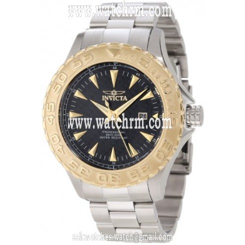 Invicta Pro Diver Black Carbon Fiber Dial Stainless Steel Men's Watch 12556