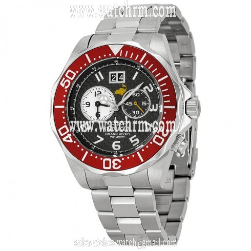 Invicta Pro Diver Black Carbon Fiber Dial Stainless Steel Men's Watch 14444