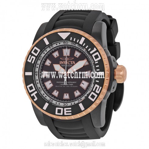 Invicta Pro Diver Black Dial Black Polyurethane Men's Watch 14669