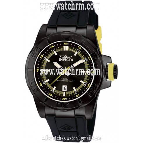 Invicta Pro Diver Black Dial Black  Polyurethane Men's Watch 12165