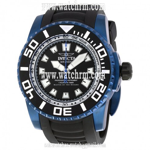 Invicta Pro Diver Black Dial Black Rubber Men's Watch 14667