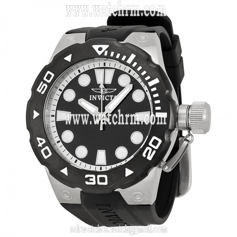 Invicta Pro Diver Black Dial Black Rubber Men's Watch 16134