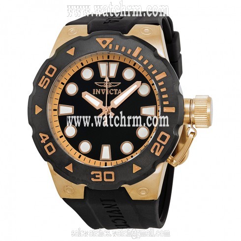 Invicta Pro Diver Black Dial Black Rubber Men's Watch 16136