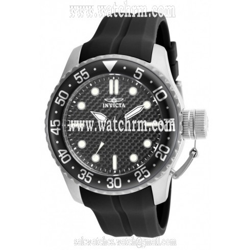 Invicta Pro Diver Black Dial Black Silicone Men's Sports Watch 17510