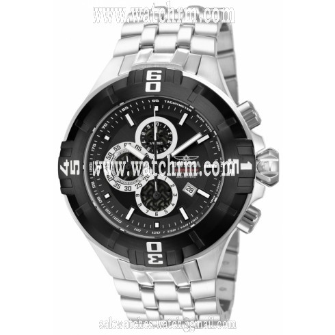 Invicta Pro Diver Black Dial Chronograph Stainless Steel Men's Watch 12364