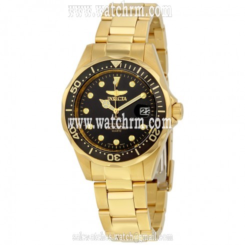 Invicta Pro Diver Black Dial Gold--plated Men's Watch 17051