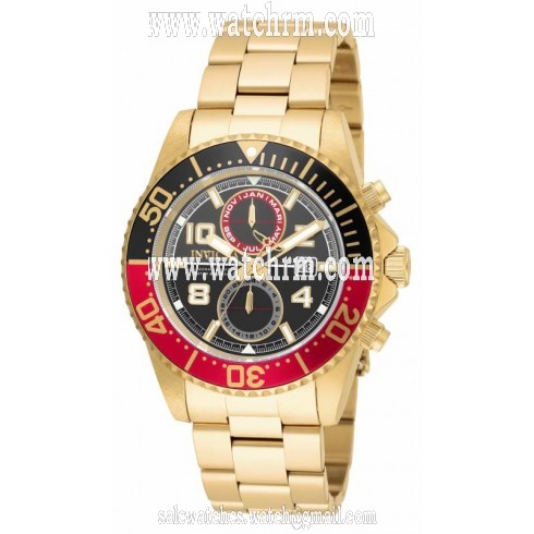 Invicta Pro Diver Black Dial Gold-plated Men's Watch 18518
