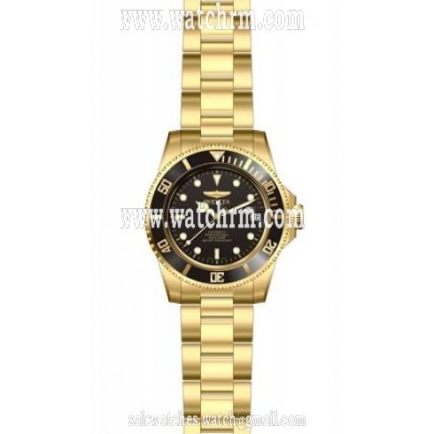 Invicta Pro Diver Black Dial Gold-plated Men's Watch 8929C