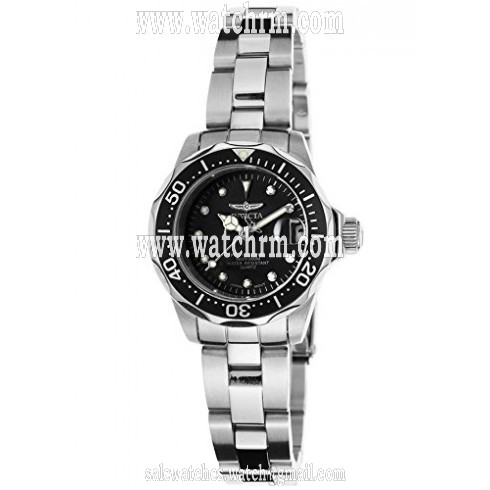 Invicta Pro Diver Black Dial Stainless Steel Ladies Watch 17032