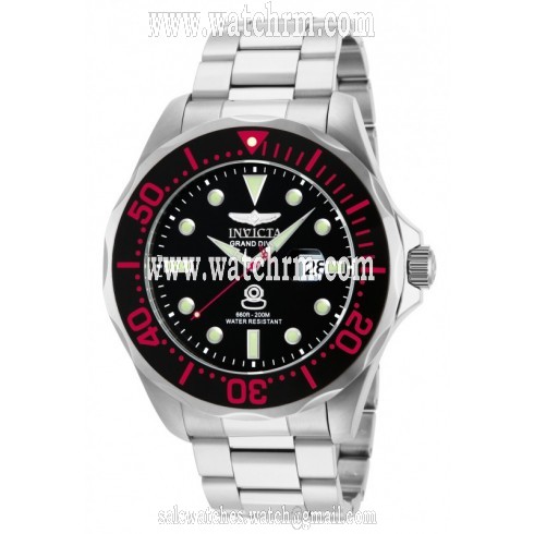Invicta Pro Diver Black Dial Stainless Steel Men's Watch 14652