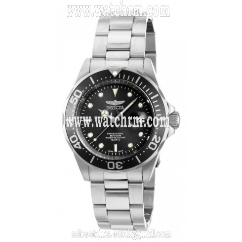 Invicta Pro Diver Black Dial Stainless Steel Men's Watch 14969