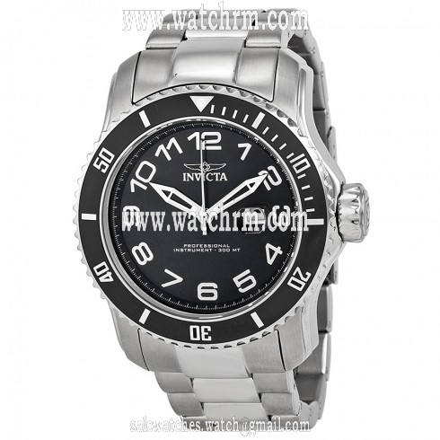 Invicta Pro Diver Black Dial Stainless Steel Men's Watch 15072
