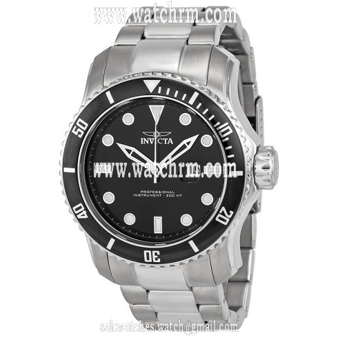 Invicta Pro Diver Black Dial Stainless Steel Men's Watch 15075