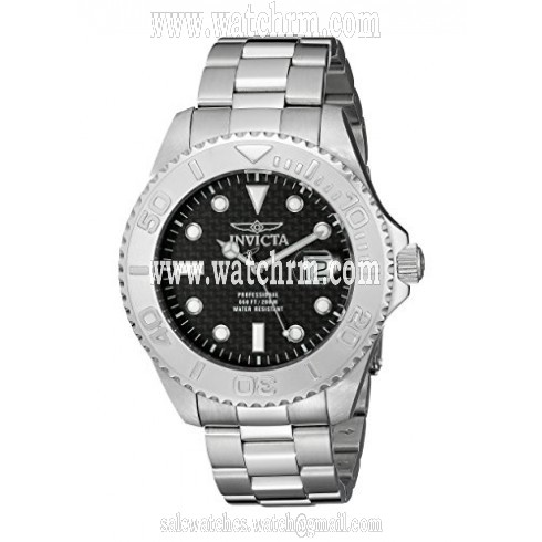 Invicta Pro Diver Black Dial Stainless Steel Men's Watch 15173