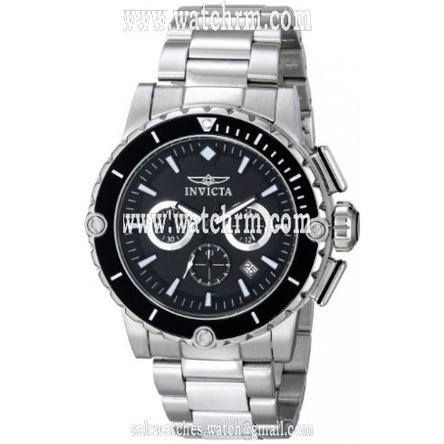 Invicta Pro Diver Black Dial Stainless Steel Men's Watch 15398