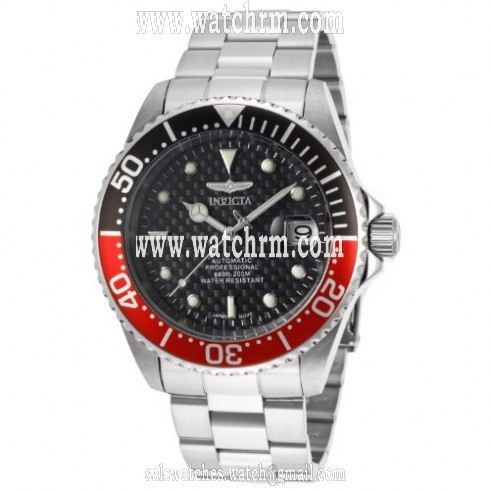 Invicta Pro Diver Black Dial Stainless Steel Men's Watch 15585