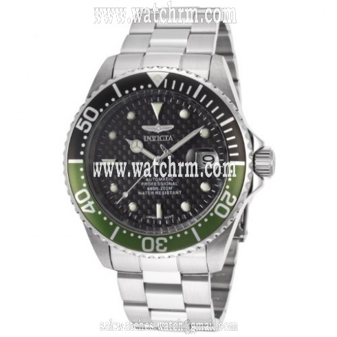 Invicta Pro Diver Black Dial Stainless Steel Men's Watch 15586