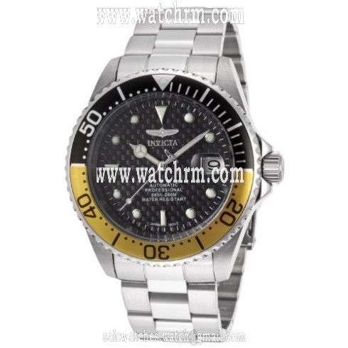 Invicta Pro Diver Black Dial Stainless Steel Men's Watch 15587