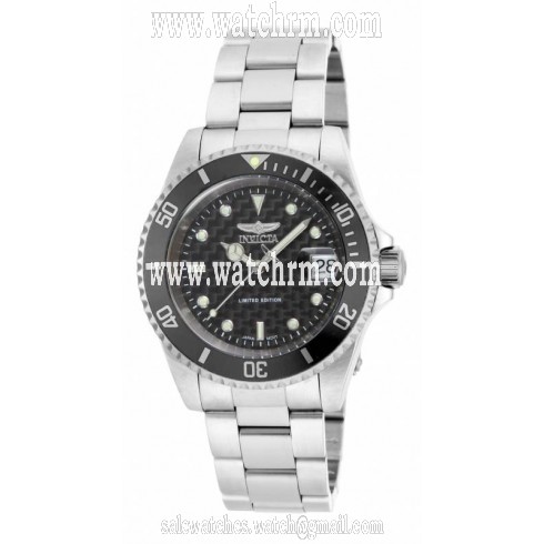 Invicta Pro Diver Black Dial Stainless Steel Men's Watch ILE8926OBA
