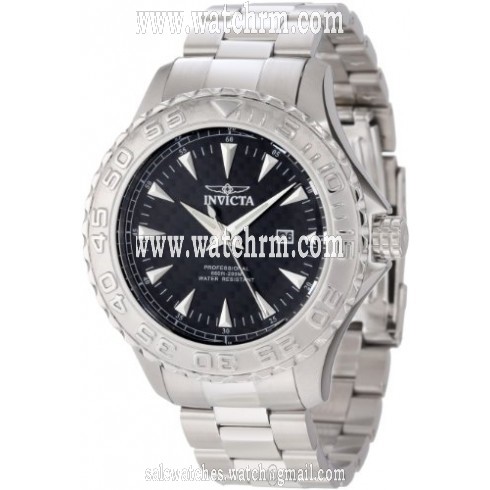 Invicta Pro Diver Black Dial Stainless Steel Quartz Men's Watch 12554